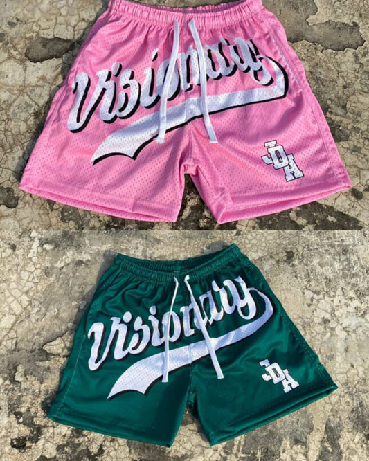 2 JDA "VISIONARY" SHORTS BUNDLE FOREST GREEN + PINK