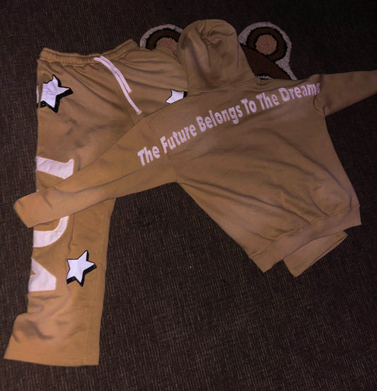 'REIMAGINED' HOODIE "LIGHT BROWN"